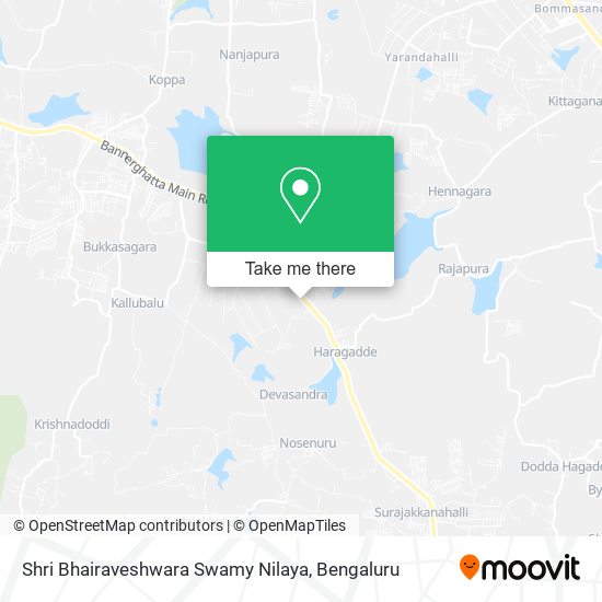 Shri Bhairaveshwara Swamy Nilaya map