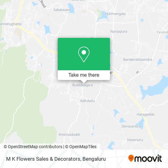 M K Flowers Sales & Decorators map