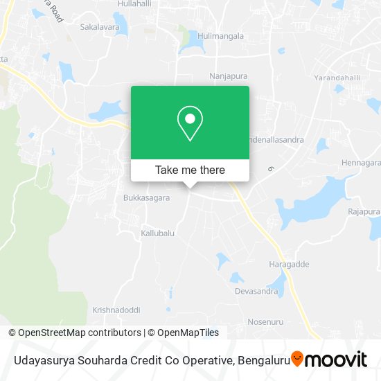 Udayasurya Souharda Credit Co Operative map