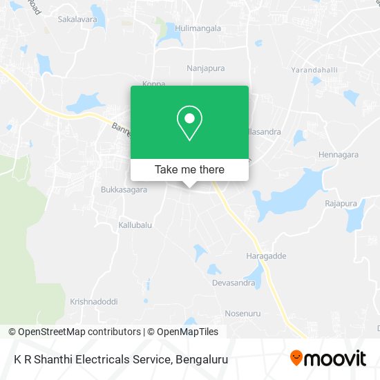 K R Shanthi Electricals Service map
