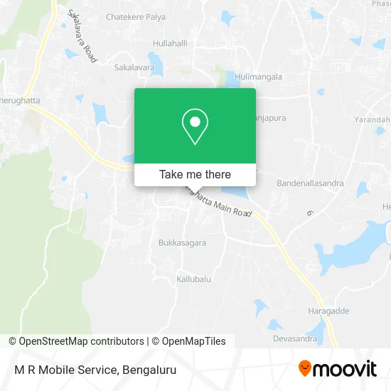 M R Mobile Service map