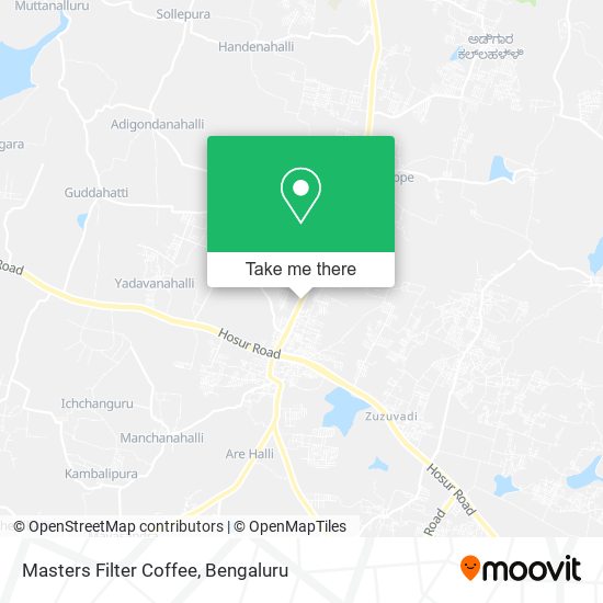 Masters Filter Coffee map