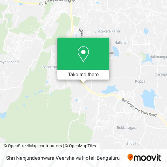 Shri Nanjundeshwara Veershaiva Hotel map
