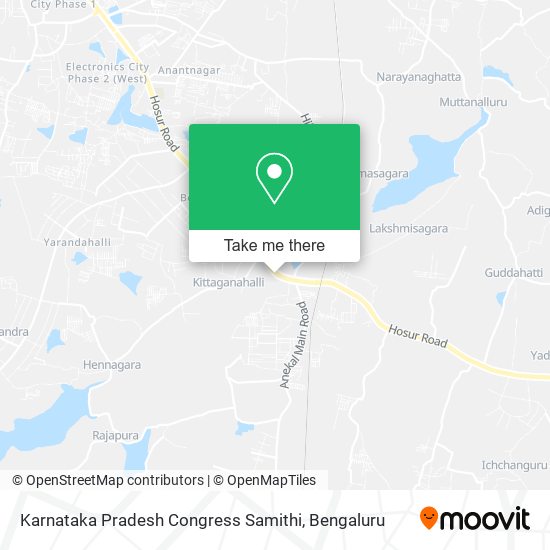 Karnataka Pradesh Congress Samithi map