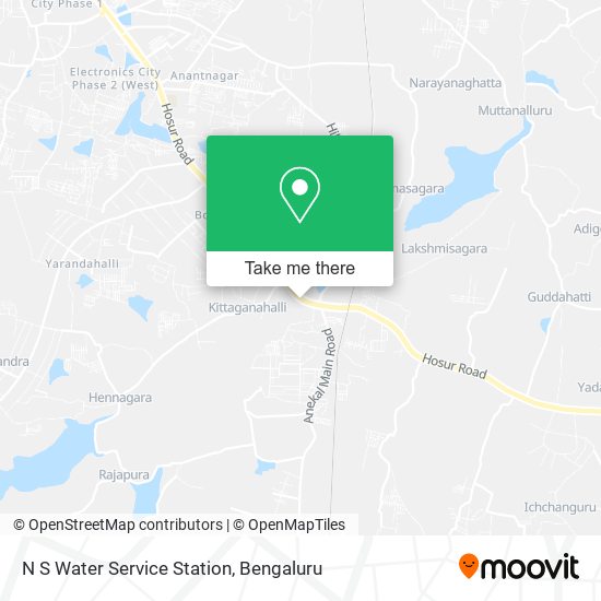 N S Water Service Station map