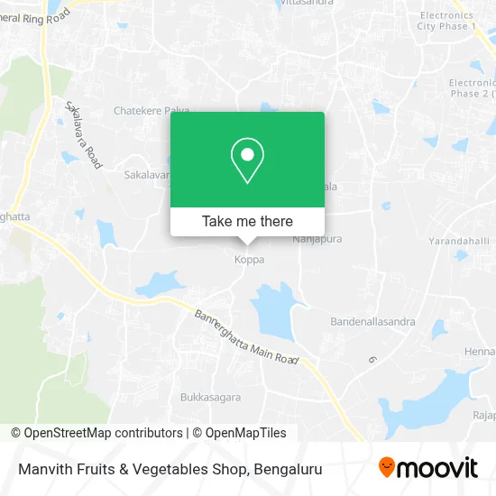 Manvith Fruits & Vegetables Shop map