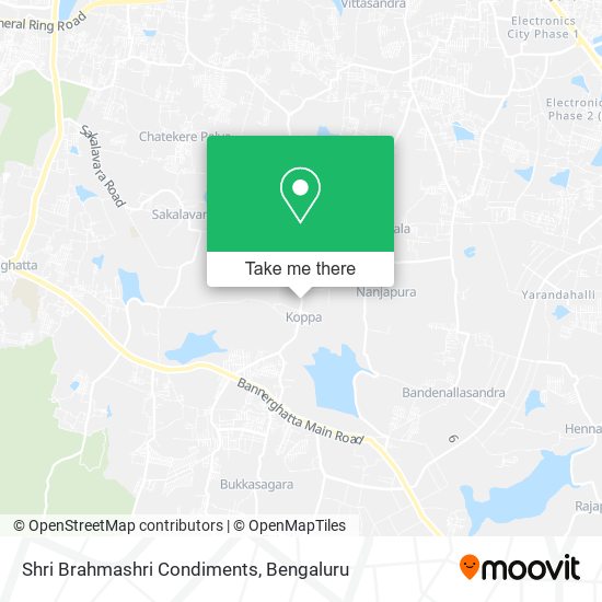 Shri Brahmashri Condiments map