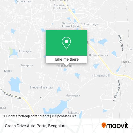 Green Drive Auto Parts map