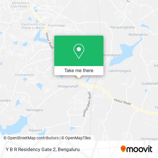 Y B R Residency Gate 2 map