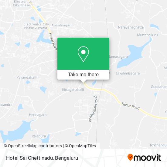 Hotel Sai Chettinadu map