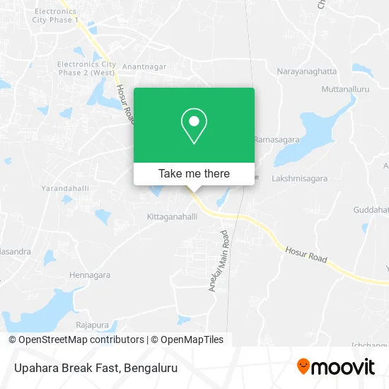 Upahara Break Fast map