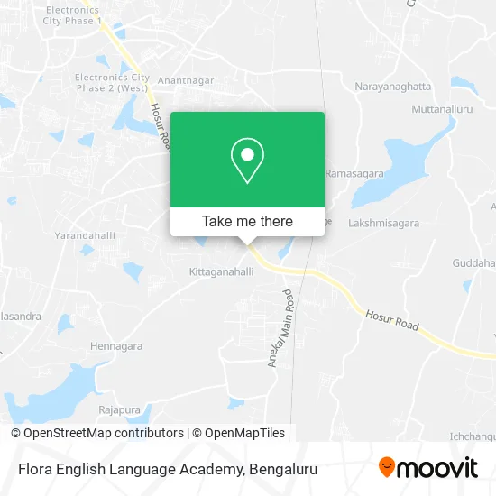 Flora English Language Academy map
