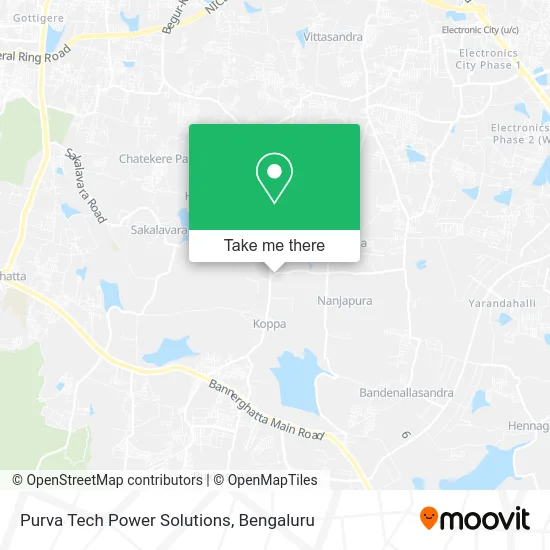 Purva Tech Power Solutions map