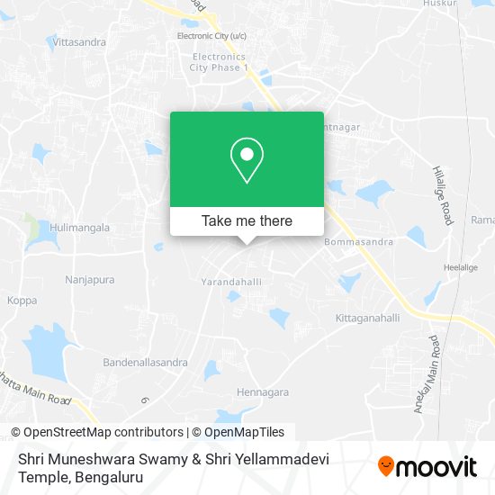 Shri Muneshwara Swamy & Shri Yellammadevi Temple map