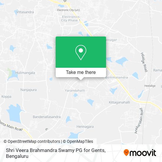 Shri Veera Brahmandra Swamy PG for Gents map