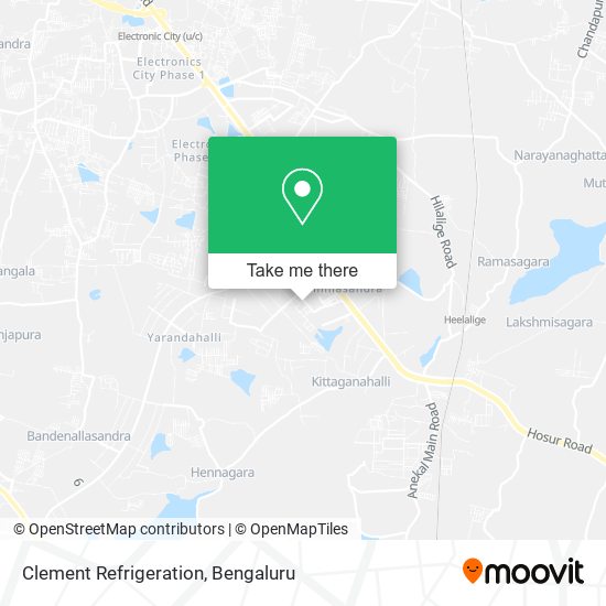 Clement Refrigeration map