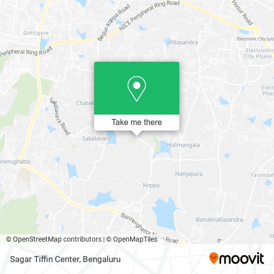Sagar Tiffin Center map