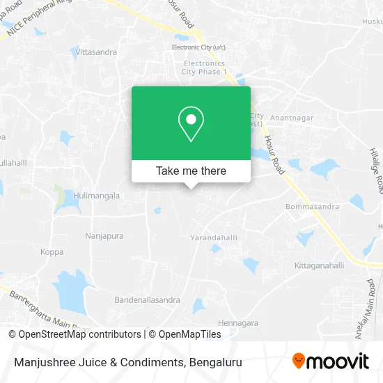 Manjushree Juice & Condiments map