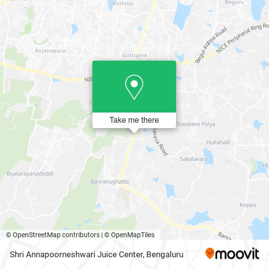 Shri Annapoorneshwari Juice Center map