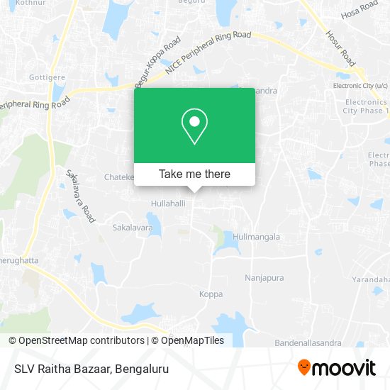 SLV Raitha Bazaar map