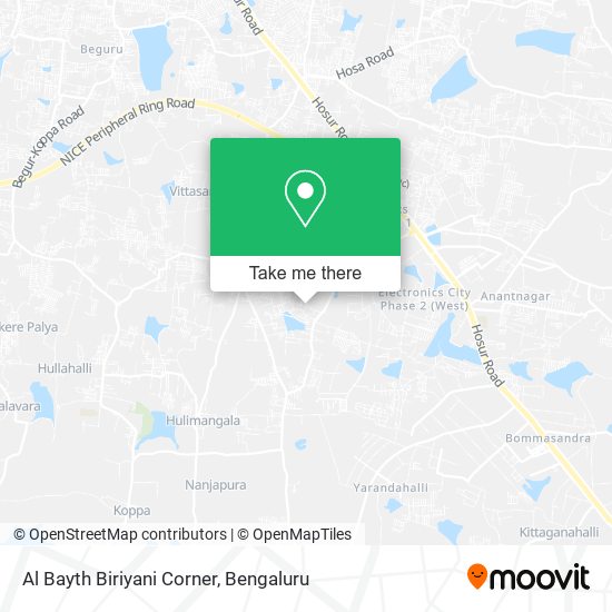 Al Bayth Biriyani Corner map