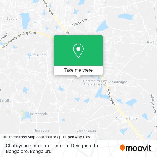 Chatoyance Interiors - Interior Designers In Bangalore map