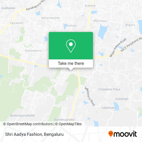 Shri Aadya Fashion map