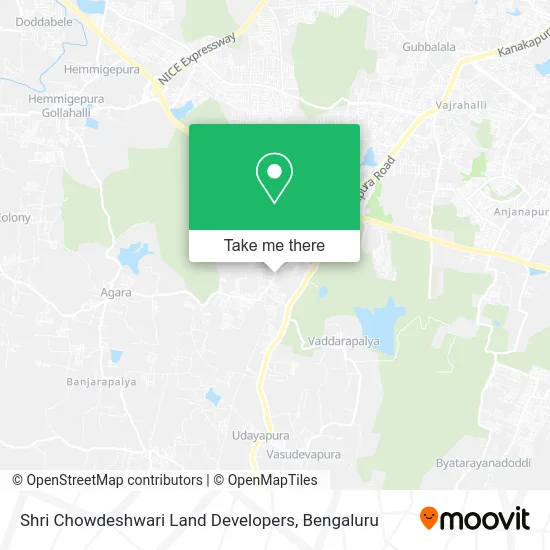 Shri Chowdeshwari Land Developers map