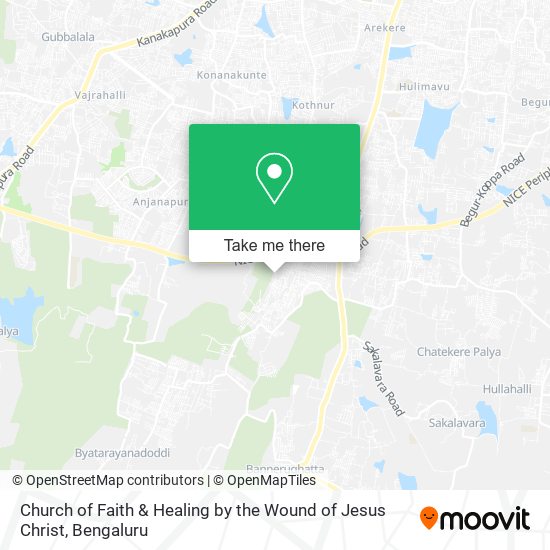 Church of Faith & Healing by the Wound of Jesus Christ map