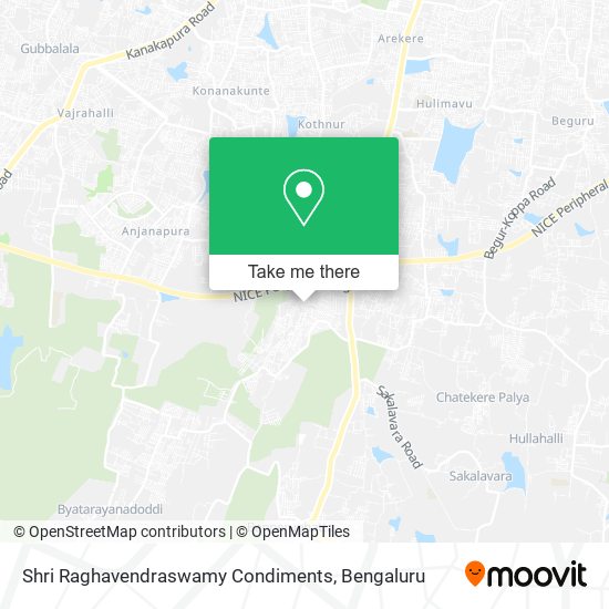 Shri Raghavendraswamy Condiments map