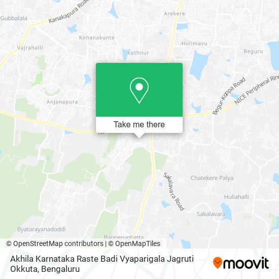 Akhila Karnataka Raste Badi Vyaparigala Jagruti Okkuta map