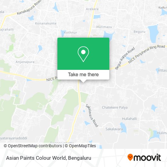 Asian Paints Colour World map