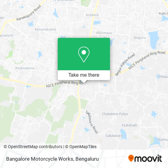 Bangalore Motorcycle Works map