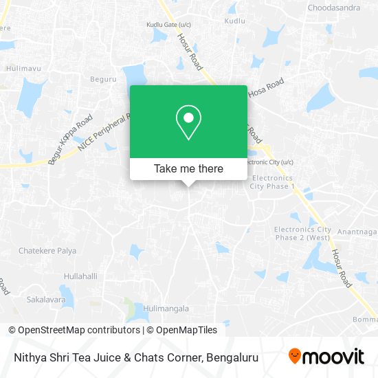 Nithya Shri Tea Juice & Chats Corner map