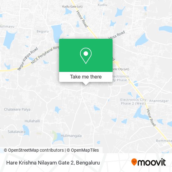 Hare Krishna Nilayam Gate 2 map