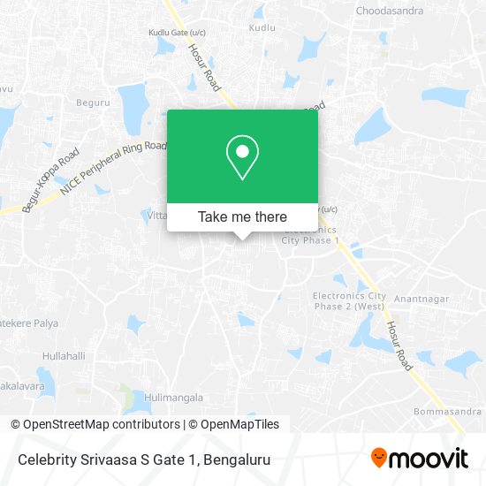 Celebrity Srivaasa S Gate 1 map