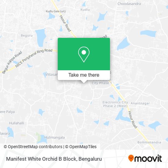 Manifest White Orchid B Block map