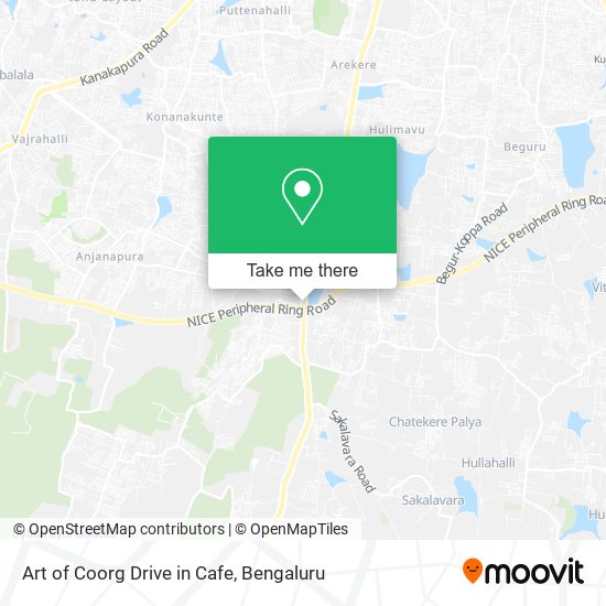 Art of Coorg Drive in Cafe map