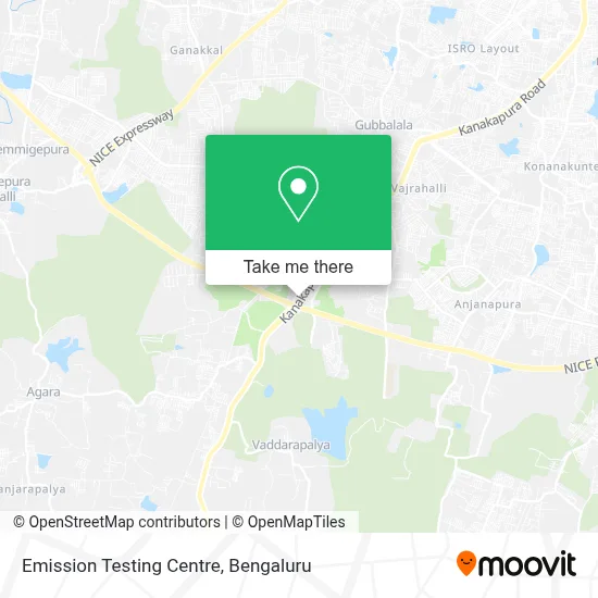 Emission Testing Centre map
