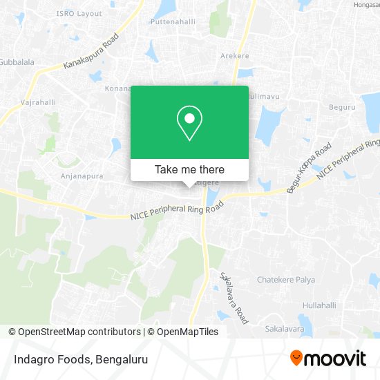 Indagro Foods map