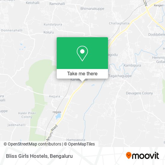 Bliss Girls Hostels map