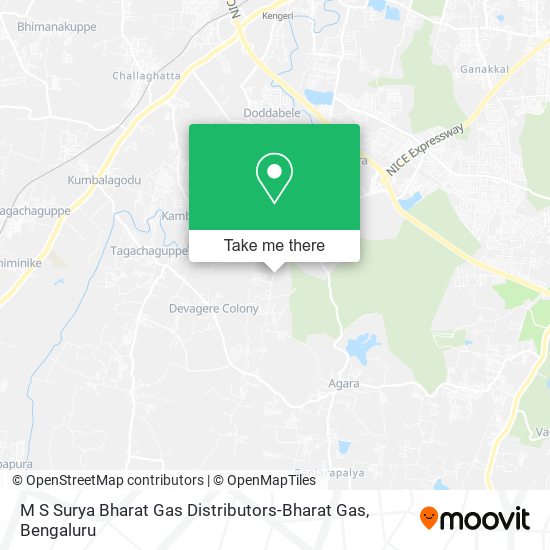 M S Surya Bharat Gas Distributors-Bharat Gas map