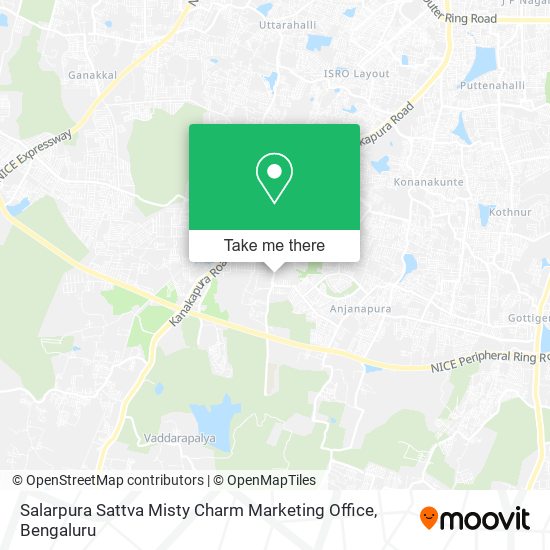 Salarpura Sattva Misty Charm Marketing Office map