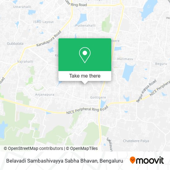 Belavadi Sambashivayya Sabha Bhavan map
