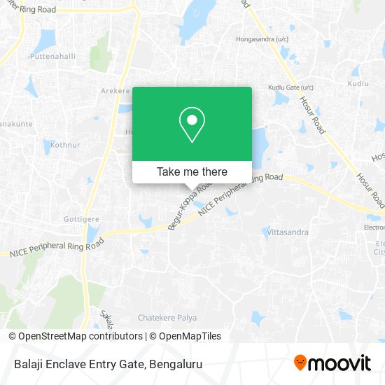 Balaji Enclave Entry Gate map