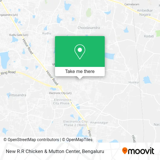 New R.R Chicken & Mutton Center map