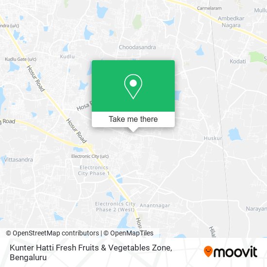 Kunter Hatti Fresh Fruits & Vegetables Zone map