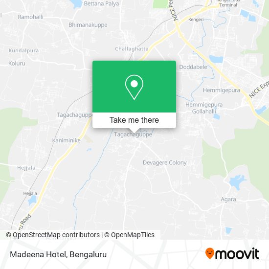 Madeena Hotel map