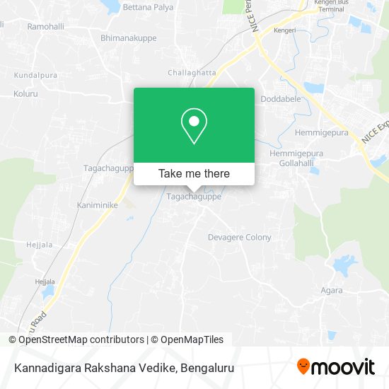 Kannadigara Rakshana Vedike map