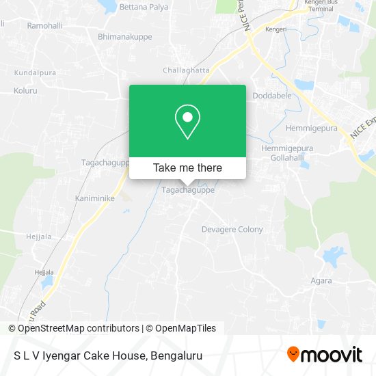 S L V Iyengar Cake House map